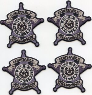 Williamson County Texas Constable 4 patches