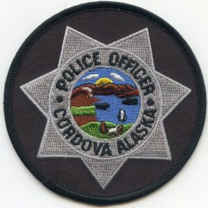 Cordova Alaska Police Badge Patch