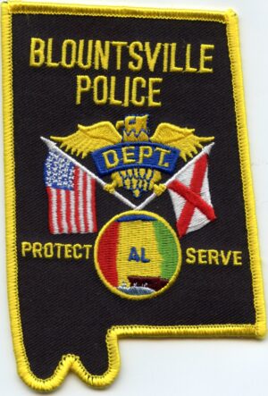 Blountsville Alabama State Shaped Police Patch