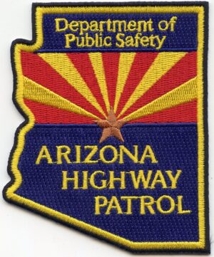 Arizona State Shaped Highway Patrol Police Patch