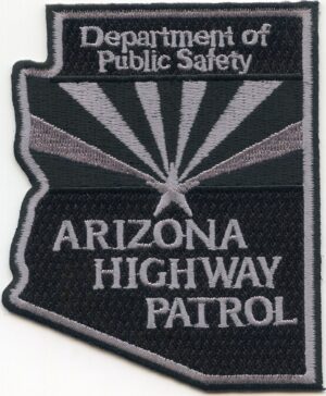 Arizona State Shaped Highway Patrol Subdued Police Patch