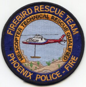 Phoenix Arizona Firebird Rescue Fire Police Patch