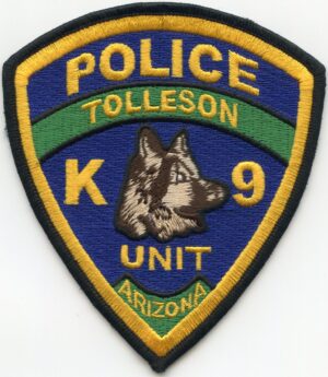 Tolleson Arizona Colorful K-9 Police Patch
