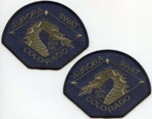 Aurora Colorado Mirror Image Set SWAT Police Patch