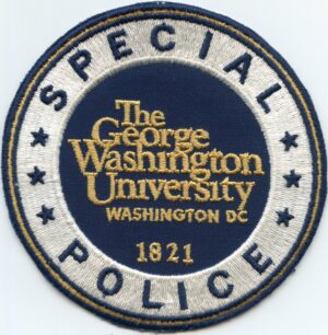 Washington DC George Washington University Special Police Patch