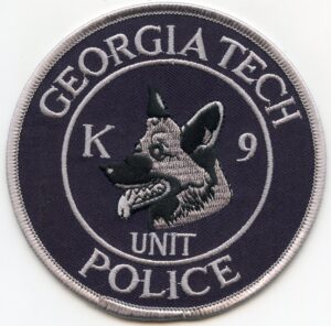 Georgia Tech University K-9 Police Patch