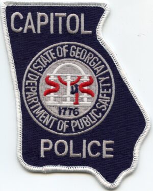 Georgia State Shaped Capitol Police Patch