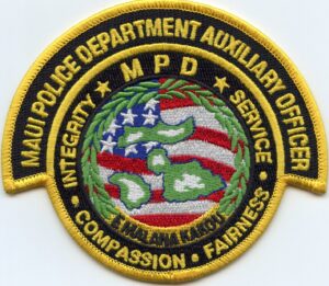 Maui Hawaii Auxiliary Police Patch