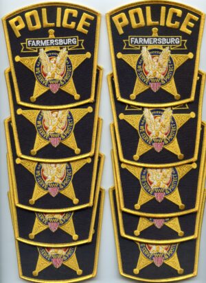 Farmersburg Indiana Police Patch Lot