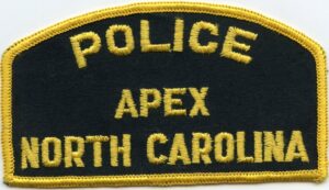 Apex North Carolina Vintage Police Patch