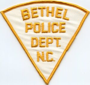 Bethel NC White Triangle Police Patch