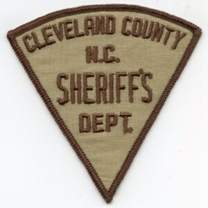 Cleveland County NC Vintage Sheriff Patch