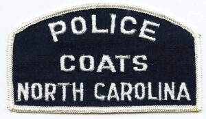 Coats NC Vintage Police Patch