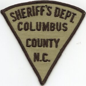Columbus County NC Vintage Sheriff Patch