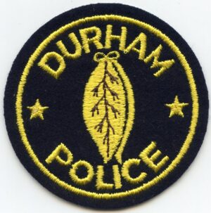 Durham NC Felt Vintage Police Patch