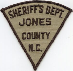 Jones County NC Vintage Sheriff Patch