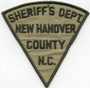New Hanover County NC Triangle Sheriff Patch