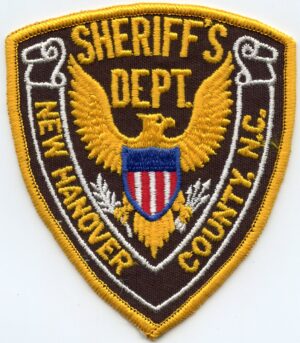 New Hanover County NC stock eagle Sheriff Patch