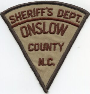 Onslow County NC Vintage Sheriff Patch