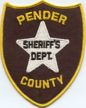 Pender County NC 5 Point Star Sheriff Patch