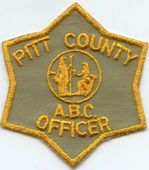 Pitt County NC Alcohol ABC Police Patch