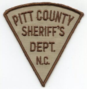 Pitt County NC Vintage Sheriff Patch