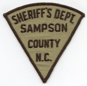 Sampson County NC Vintage Sheriff Patch