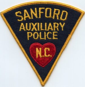 Sanford NC felt Auxiliary Police Patch