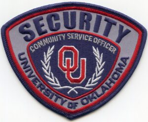 University of Oklahoma Campus Security Police Patch