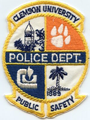 Clemson University SC Vintage Police Patch
