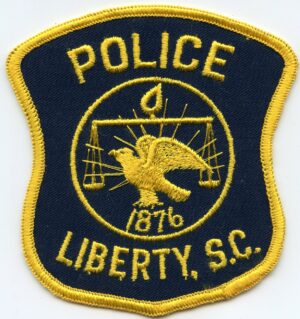Liberty South Carolina Vintage Police Patch