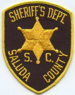 Saluda County SC Vintage Sheriff Patch