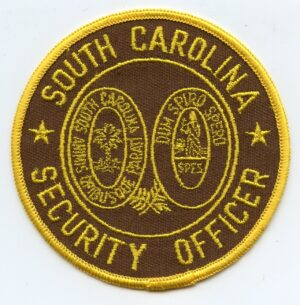 SC State Security Officer Vintage Patch - Round State Seal (NOS)