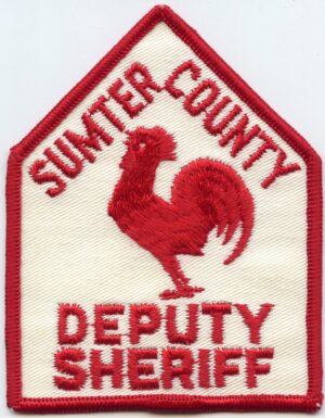 Sumter County SC Vintage Sheriff Patch - Red Rooster (NOS)