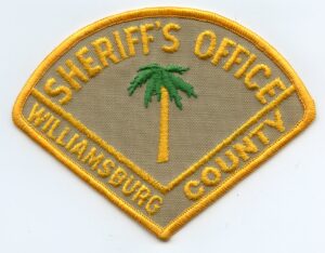 Williamsburg County SC Vintage Sheriff Patch