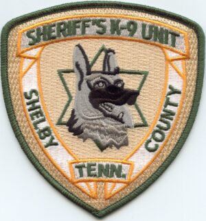 Shelby County Tennessee K-9 Sheriff Patch