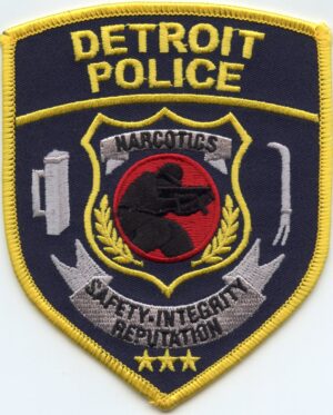 Detroit Michigan Narcotics Police Patch