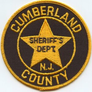 Cumberland County New Jersey Sheriff Patch