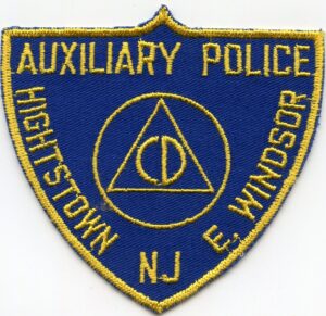 Hightstown New Jersey Auxiliary Police Patch