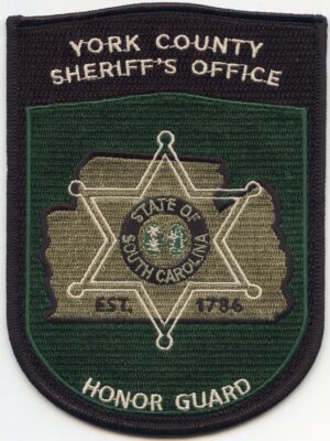 York County SC Sheriff Honor Guard Patch